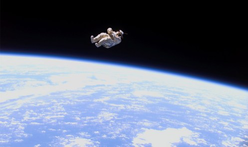 A spacesuit-turned-satellite called SuitSat began its orbit around the Earth after it was released by the ISS Expedition 12 crewmembers during a session of extravehicular activity (EVA) on Feb. 3, 2006