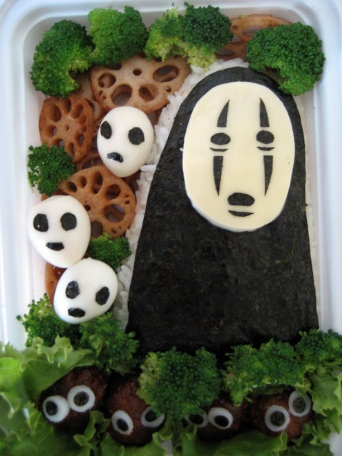 Spirited Away - No Face, Kodama and Makkurokurosuke [Awwwesome]
