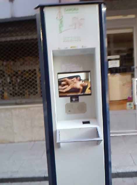 Hacked Public Bicycle Kiosk Shows Porn Movie Hacked Public Bicycle Kiosk Shows Porn Movie