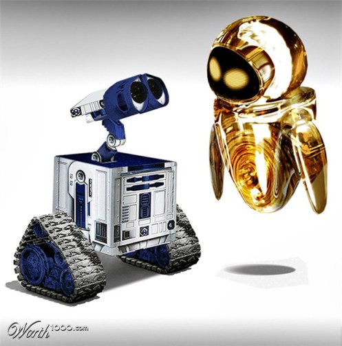 WALL-E and EVA