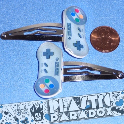 Super Nintendo Controller Hair Clip Set - Accessories Super Nintendo Controller Hair Clip Set - Accessories