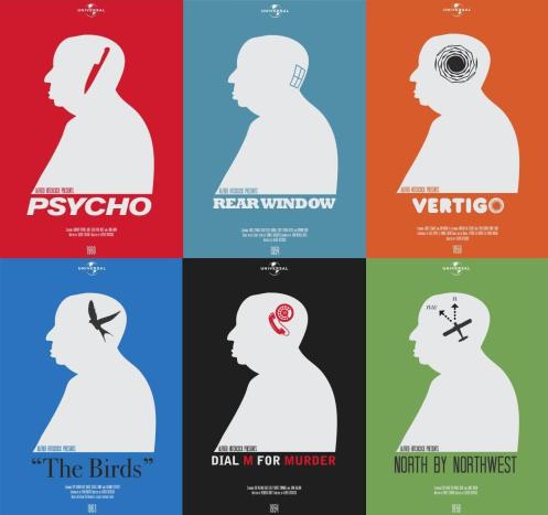 Modern Hitchcock Posters Modern Hitchcock Posters