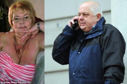 Cheryl Roberts, 61, was so shocked by the behaviour of her husband David Roberts (right) she contacted the police and the NSPCC.