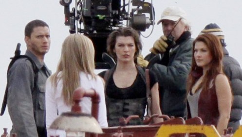 Milla Jovovich as Alice On Set For Resident Evil Afterlife