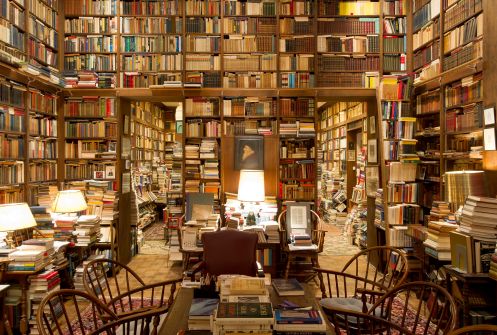 Prof. Richard Macksey’s HOME library - via John Hopkins Univ.