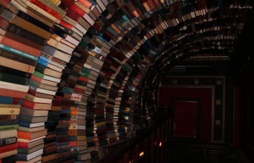 Upstairs in the The Last Bookstore, Los Angeles.