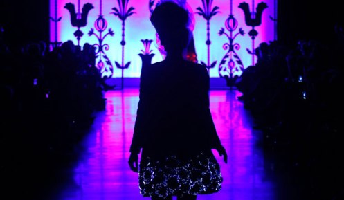 FANTASY FINALE - The glow in the dark skirts at the Trelise Cooper show last year were a must-see.
