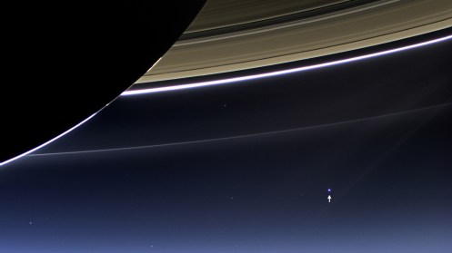 View of Earth from Saturn - Image Credit: NASA/JPL-Caltech/Space Science Institute