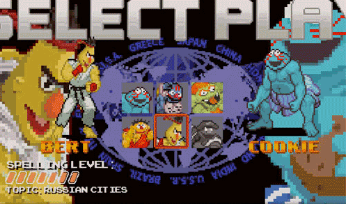 Sesame Street Fighter game