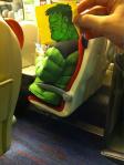train – THOR. THIS HULK. HULK BE LATE TO OFFICE. NO EAT HULK’S&nbsp;BAGEL