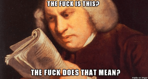 Shakespeare doesn’t give a damn, you moonbeam. 1