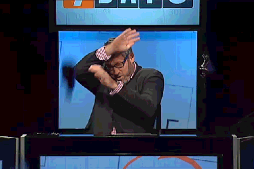 That time he was really bad at deflecting bottles