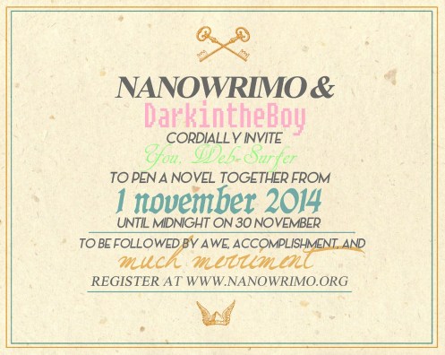 NaNoWriMo Invitation & Challenge
