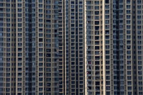 Windows of a nearby high rise building were shattered. (Wu Hong)